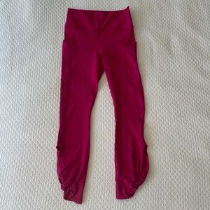 BRAND NEW Unused Fabletics High-Waisted Leggings Pink Size Extra Small